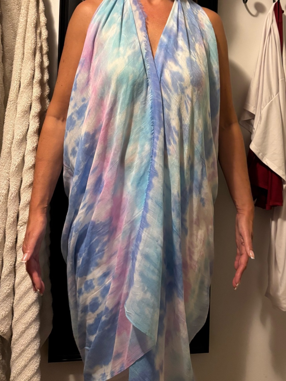 Subtle Luxury Pastel Tie-Dye Swim Coverup